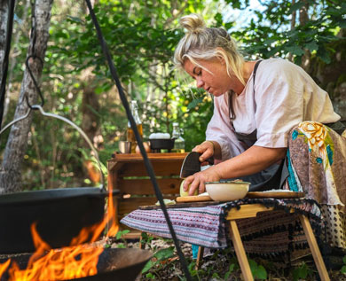 Intervju med utekocken Elle Nikishkova