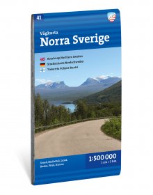 Vägkarta Norra Sverige 1:500 000