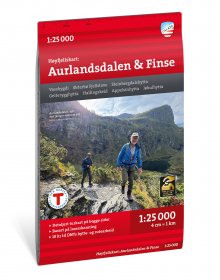 Høyfjellskart Aurlandsdalen & Finse 1:25 000