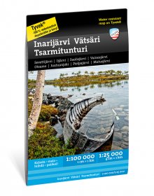 Inarijärvi Vätsäri Tsarmitunturi 1:25.000/1:100.000