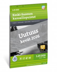 Keski-Suomen kansallispuistot 1:25 000