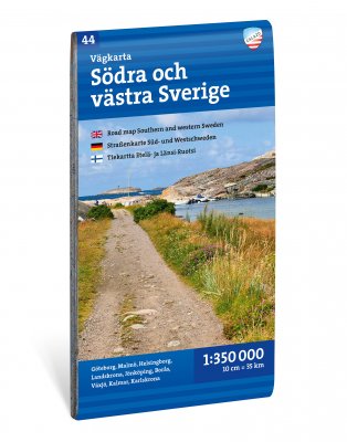 Vägkarta Södra & Västra Sverige 1:350 000