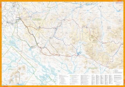 Kiilopää ja Saariselkä- Retkeilyopas & tunturikartta 