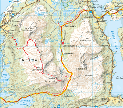 Turkart Fjordruta 1:50.000