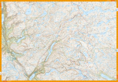 Turkart Hardangervidda sør 1:50 000