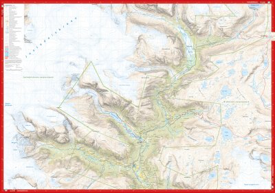 Høyfjellskart Jostedalen 1:25 000