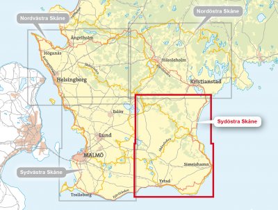 Sydöstra Skåne 1:50.000