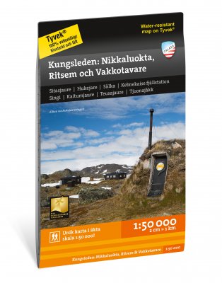 Kungsleden: Nikkaluokta, Ritsem & Vakkotavare 1:50.000