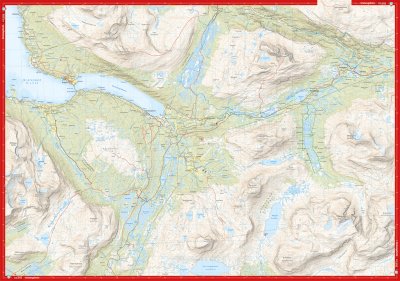 Høyfjellskart Narvik: Spanstinden & Dudalstinden 1:25 000