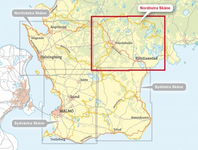 Nordöstra Skåne 1:50.000