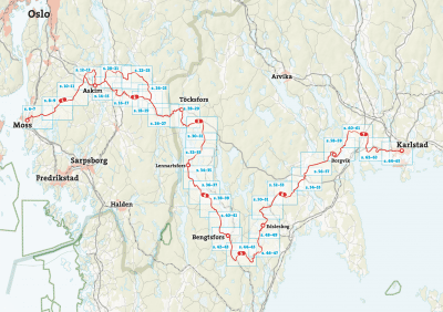 Cykelatlas Unionsleden 1:50.000