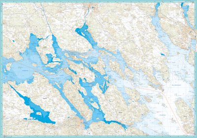 Skridskokarta Mälaren 1:50.000