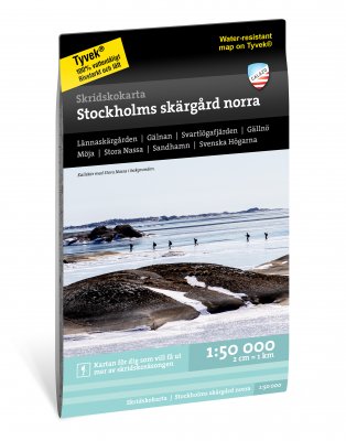 Skridskokarta Stockholms skärgård - norra 1:50.000