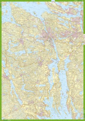 Södertälje Gnesta Åkers styckebruk 1:50 000