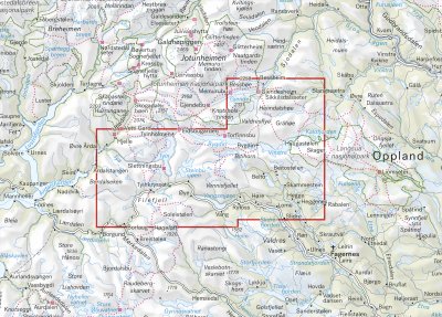 Turkart Beitostølen & Filefjell 1:50.000